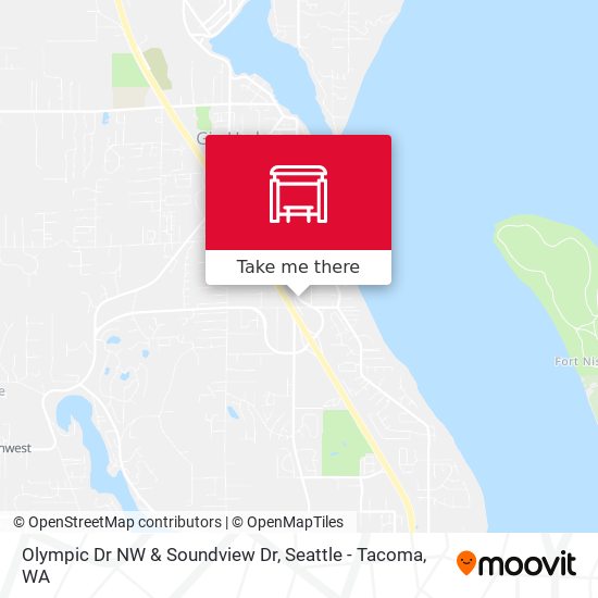 Olympic Dr NW & Soundview Dr map