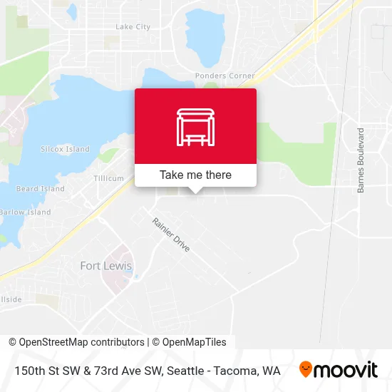150th St SW & 73rd Ave SW map