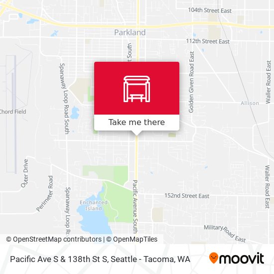 Pacific Ave S & 138th St S map