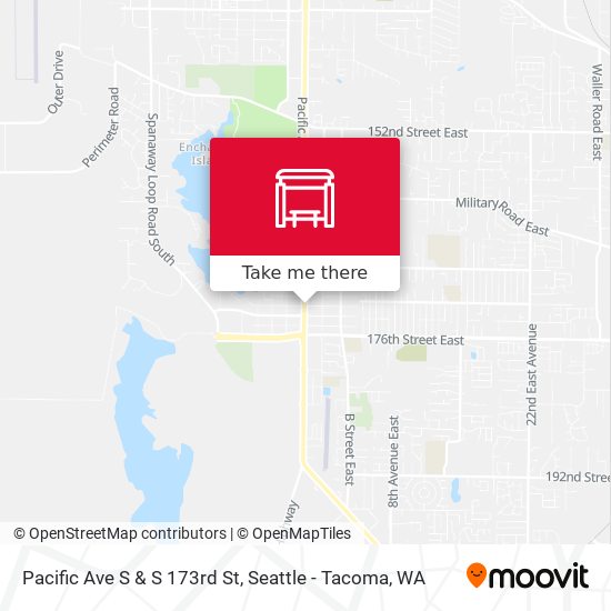 Mapa de Pacific Ave S & S 173rd St