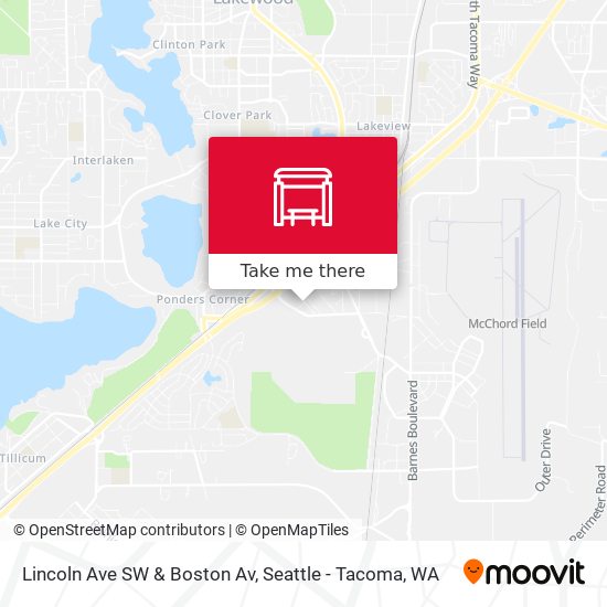 Mapa de Lincoln Ave SW & Boston Av