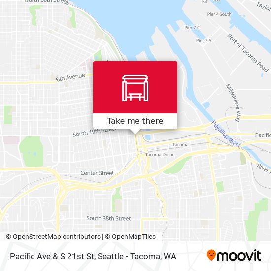 Pacific Ave & S 21st St map