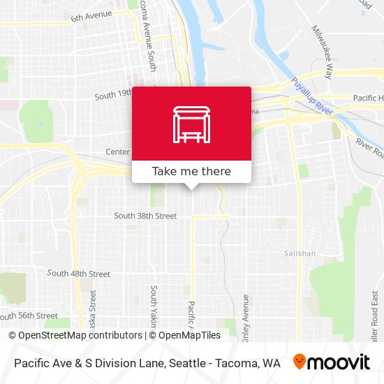 Pacific Ave & S Division Lane map