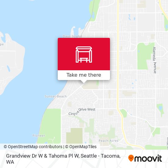 Mapa de Grandview Dr W & Tahoma Pl W