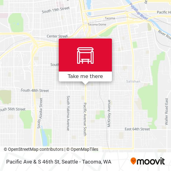 Mapa de Pacific Ave & S 46th St