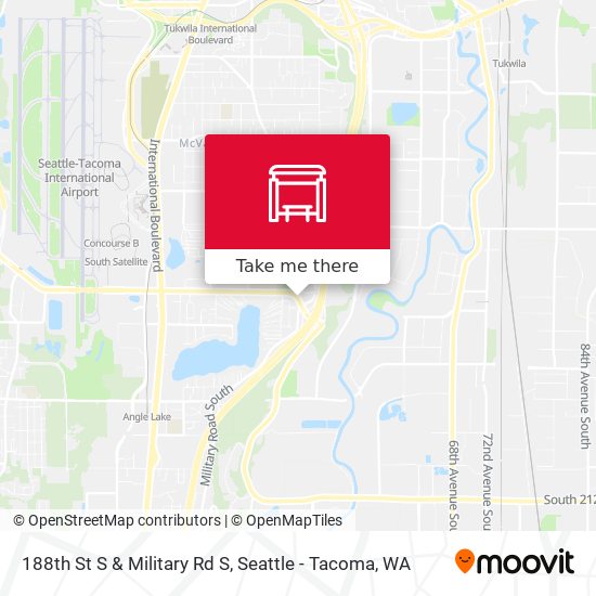 188th St S & Military Rd S map