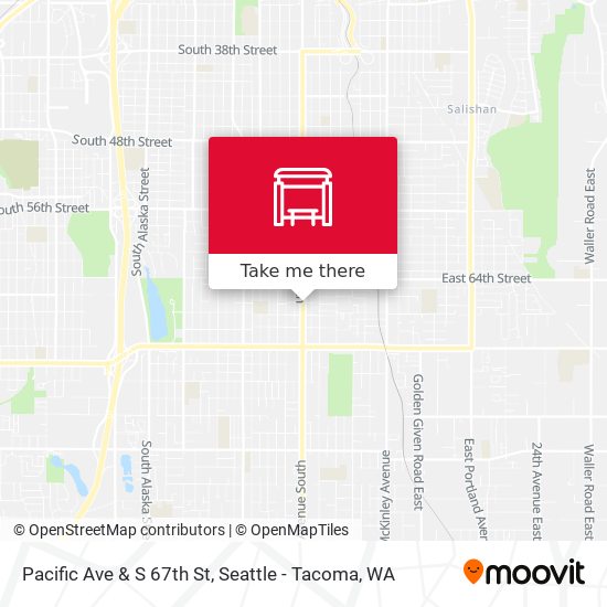 Mapa de Pacific Ave & S 67th St