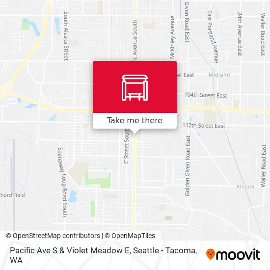 Pacific Ave S & Violet Meadow E map