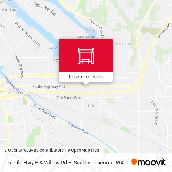 Pacific Hwy E & Willow Rd E map