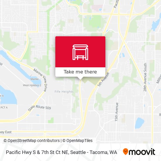 Pacific Hwy S & 7th St Ct NE map