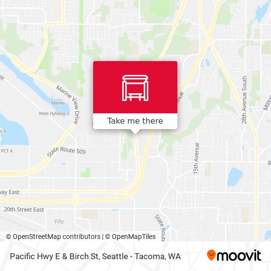 Mapa de Pacific Hwy E & Birch St