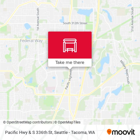 Pacific Hwy & S 336th St map