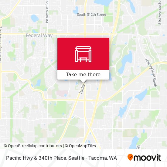Mapa de Pacific Hwy & 340th Place