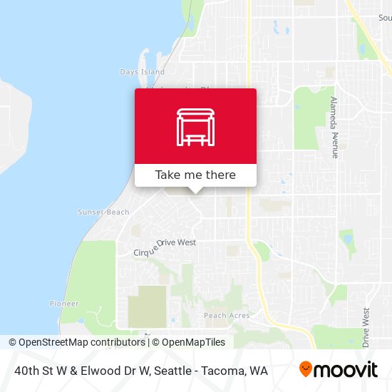 Mapa de 40th St W & Elwood Dr W