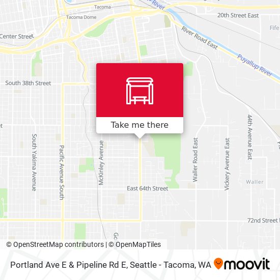 Portland Ave E & Pipeline Rd E map