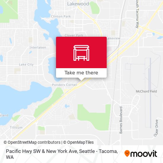 Pacific Hwy SW & New York Ave map