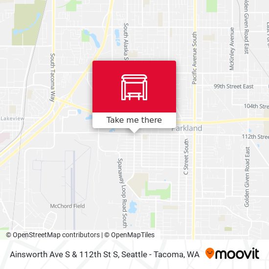 Ainsworth Ave S & 112th St S map