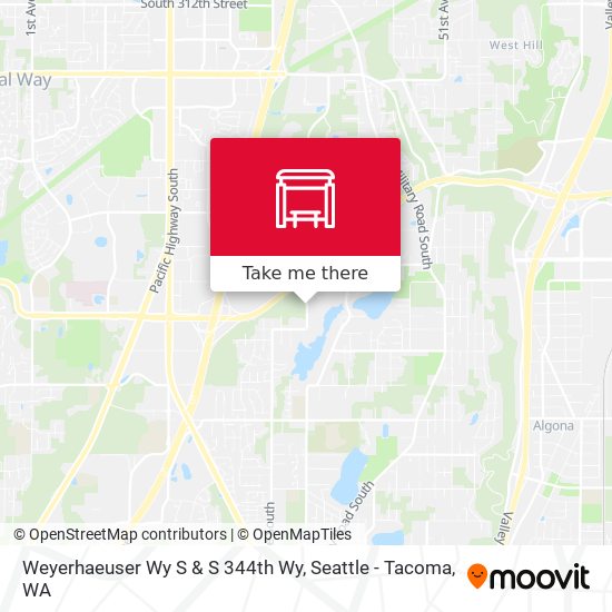 Mapa de Weyerhaeuser Wy S & S 344th Wy