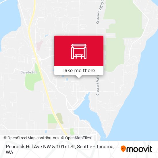 Mapa de Peacock Hill Ave NW & 101st St