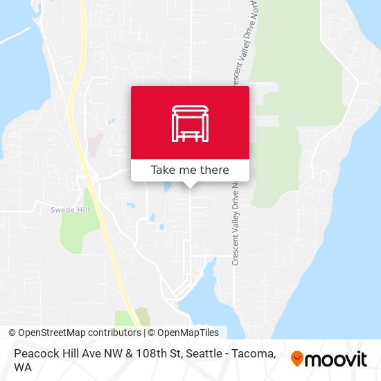 Peacock Hill Ave NW & 108th St map