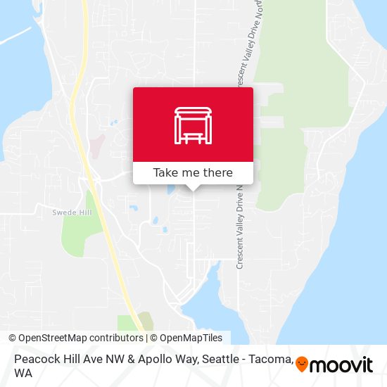Peacock Hill Ave NW & Apollo Way map