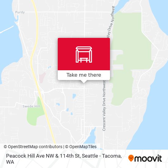 Mapa de Peacock Hill Ave NW & 114th St