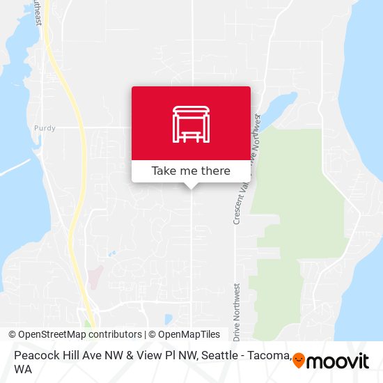 Peacock Hill Ave NW & View Pl NW map