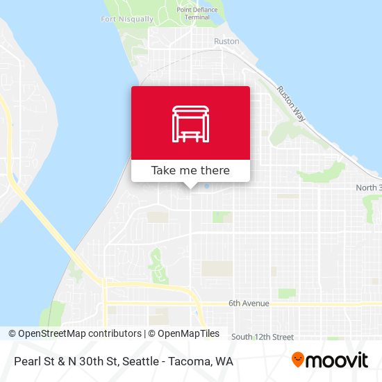 Pearl St & N 30th St map