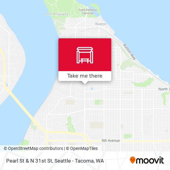 Pearl St & N 31st St map
