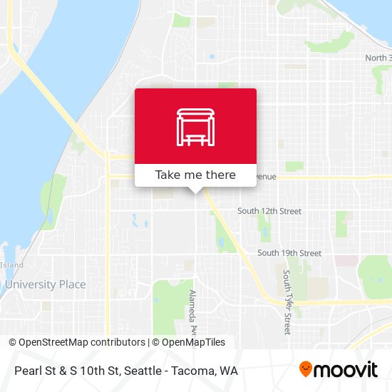 Mapa de Pearl St & S 10th St