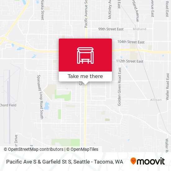 Pacific Ave S & Garfield St S map