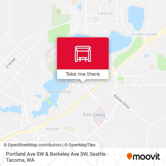 Portland Ave SW & Berkeley Ave SW map