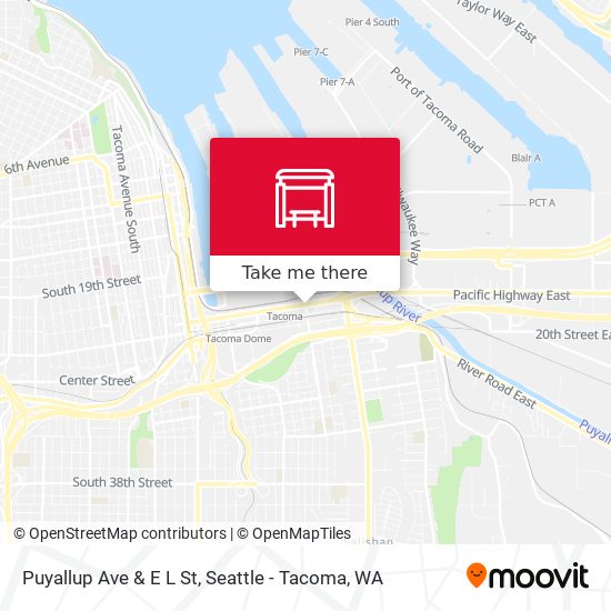 Mapa de Puyallup Ave & E L St