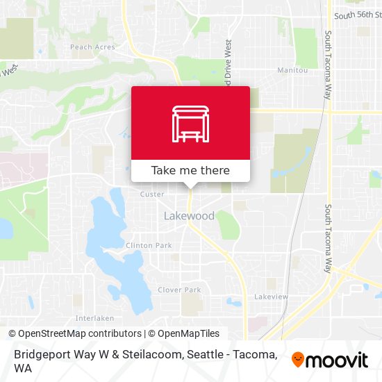 Mapa de Bridgeport Way W & Steilacoom