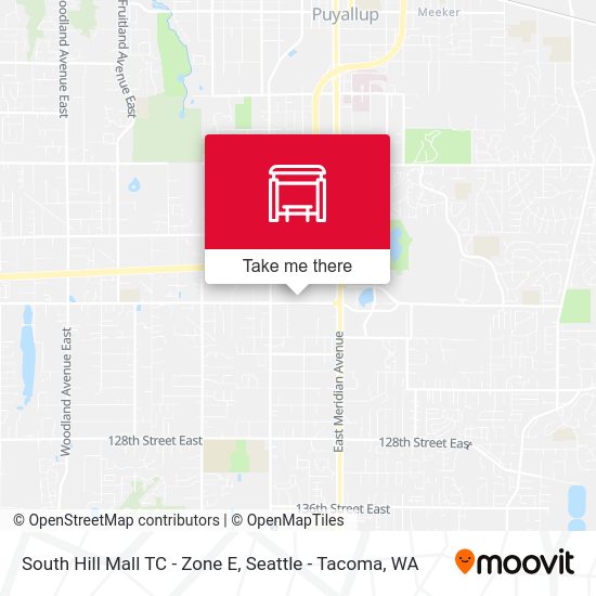 South Hill Mall TC - Zone E map