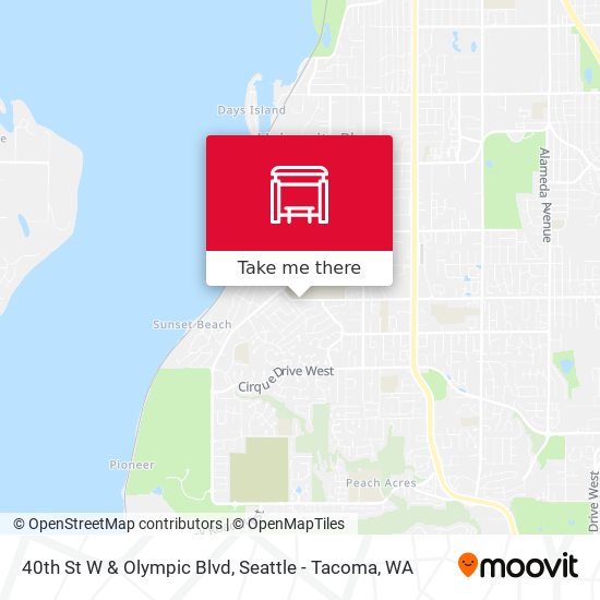 40th St W & Olympic Blvd map