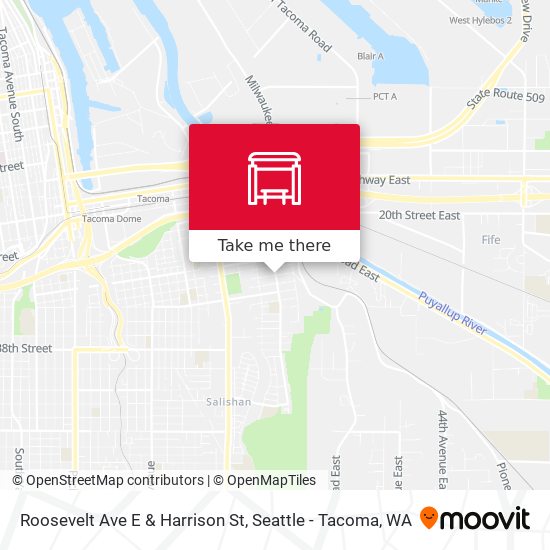 Roosevelt Ave E & Harrison St map