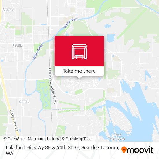 Lakeland Hills Wy SE & 64th St SE map