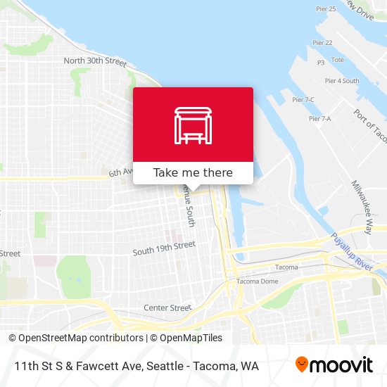 11th St S & Fawcett Ave map