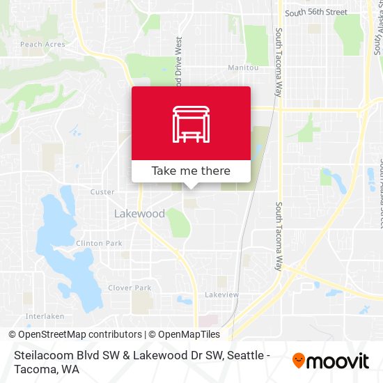 Mapa de Steilacoom Blvd SW & Lakewood Dr SW