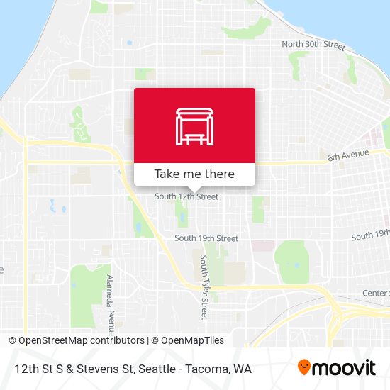 12th St S & Stevens St map