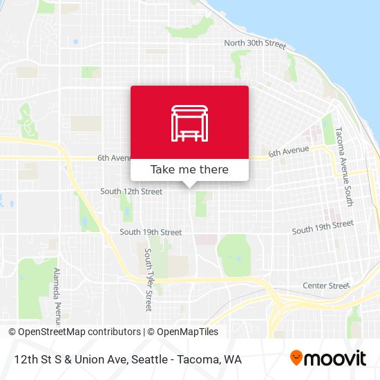 12th St S & Union Ave map