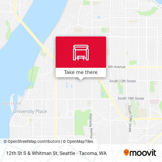 Mapa de 12th St S & Whitman St