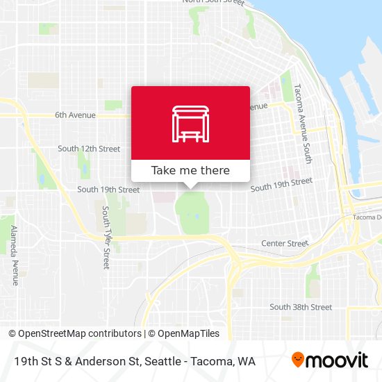 19th St S & Anderson St map
