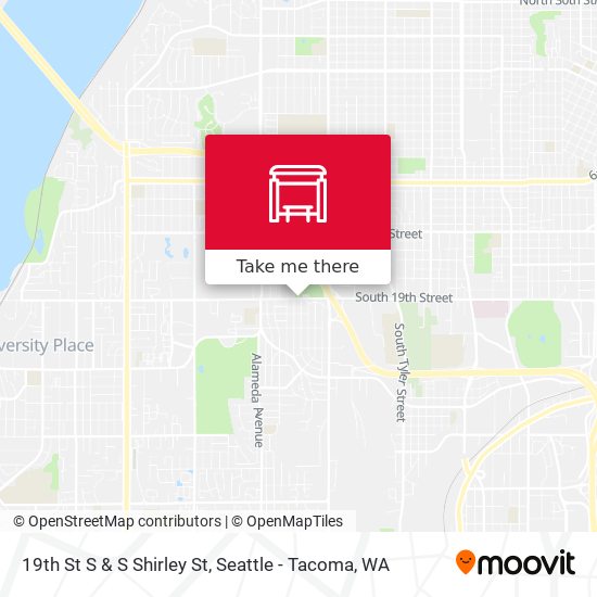 19th St S & S Shirley St map