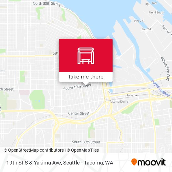 19th St S & Yakima Ave map