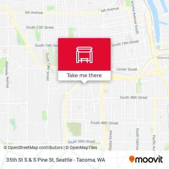 Mapa de 35th St S & S Pine St