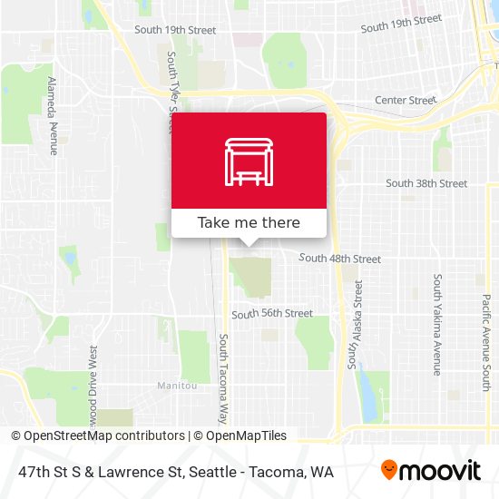 47th St S & Lawrence St map