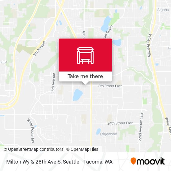 Milton Wy & 28th Ave S map