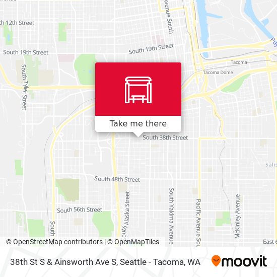 38th St S & Ainsworth Ave S map